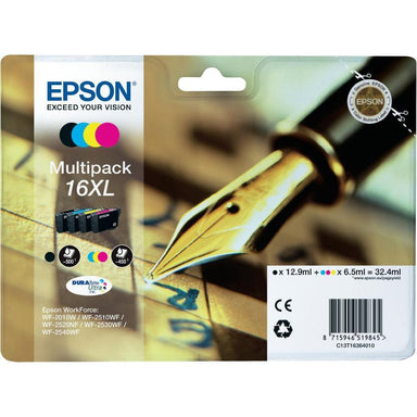 Original Epson T16XL (T1636) Ink Cartridges Multipack