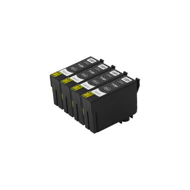 Premium Compatible Epson T13XL (T1301) High Capacity Black Ink Cartridge Four Pack