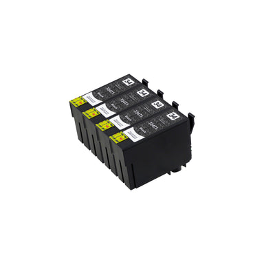 Premium Compatible Epson T34XL (T3471) Black High Capacity Ink Cartridge Four Pack